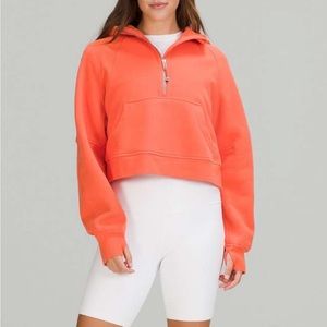 Lulu lemon Half Zip Scuba- Coral XL/XXL